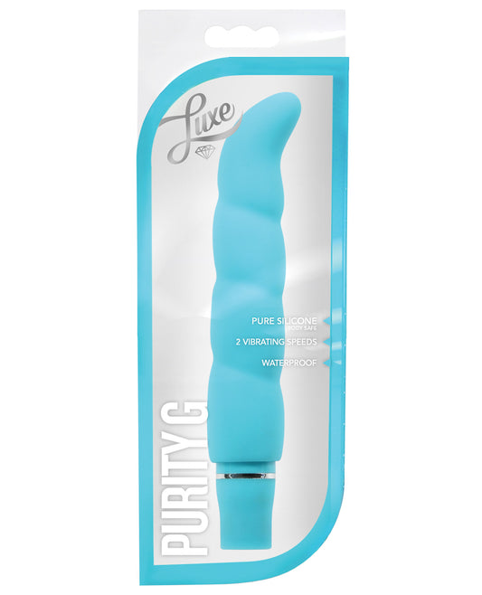 Blush Luxe Purity G Silicone Vibrator - Aqua - LUST Depot