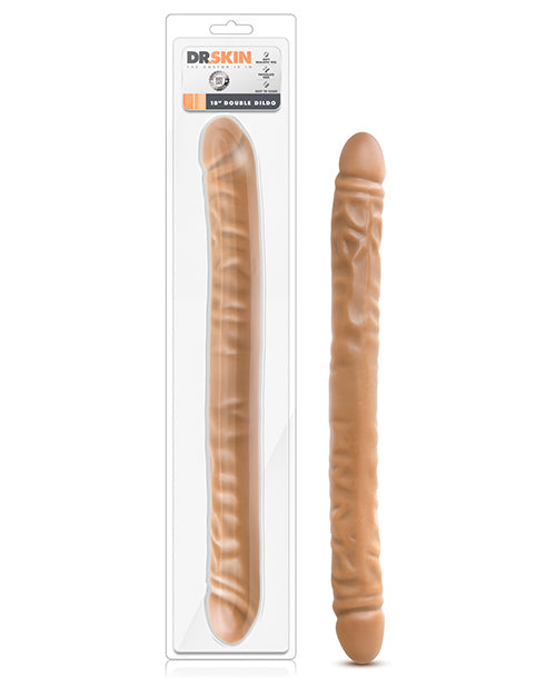 Blush Dr. Skin 18" Double Dildo - Mocha - LUST Depot