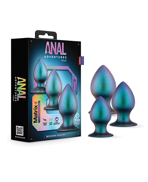 Blush Anal Adventures Matrix Metaverse Plug Kit - Spruce - LUST Depot