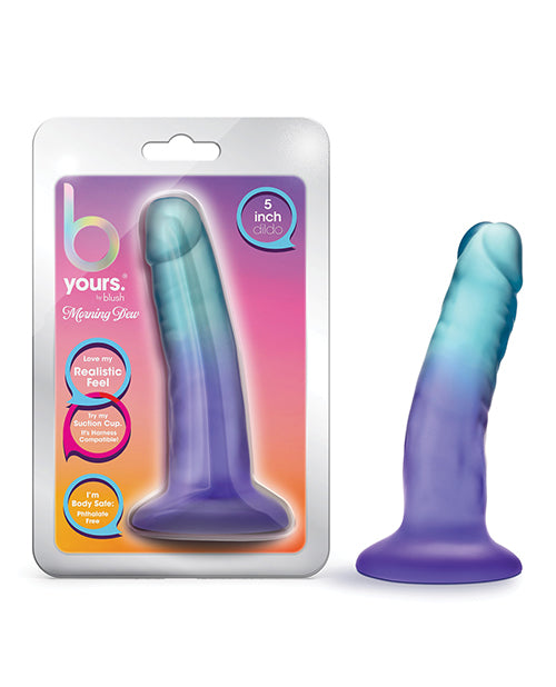 Blush B Yours 5" Morning Dew Dildo - Sapphire - LUST Depot