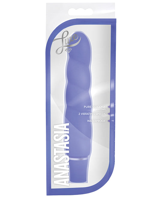 Blush Luxe Anastasia Silicone Vibrator - Periwinkle - LUST Depot