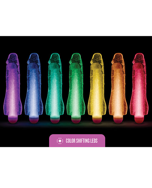 Blush Glow Dicks Glitter Vibrator Molly - Purple - LUST Depot