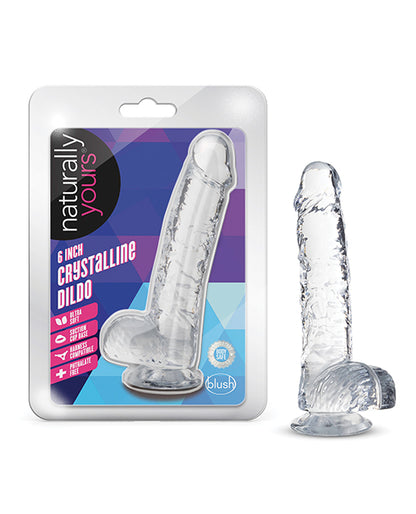 Blush Naturally Yours 6" Crystalline Dildo - Diamond - LUST Depot