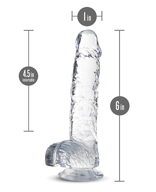 Blush Naturally Yours 6" Crystalline Dildo - Diamond - LUST Depot