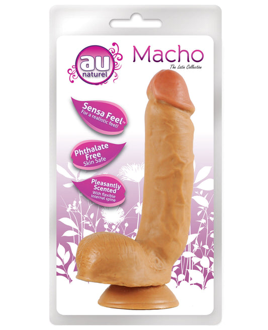 Blush Au Naturel Macho Dong W-suction Cup - LUST Depot