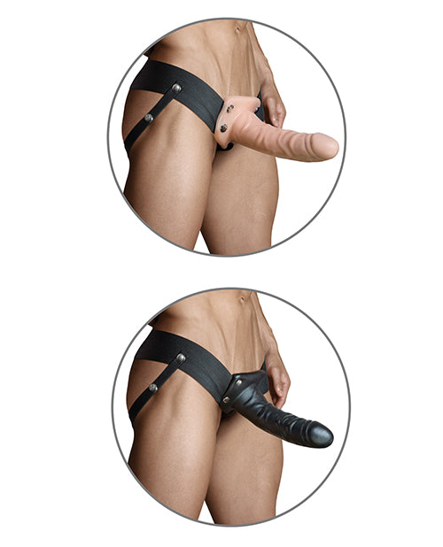 Blush Dr. Skin 6" Hollow Strap On - Vanilla - LUST Depot