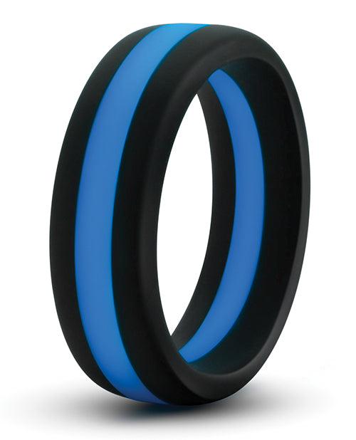 Blush Performance Silicone Go Pro Cock Ring - Black-blue - LUST Depot