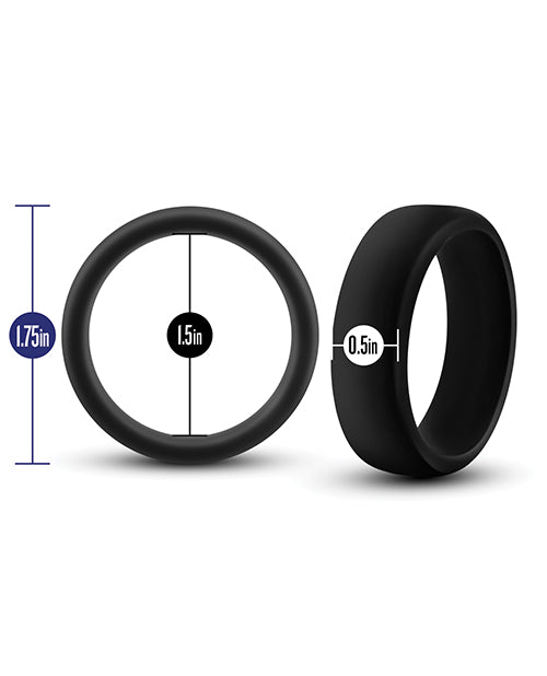 Blush Performance Silicone Go Pro Cock Ring - Black - LUST Depot