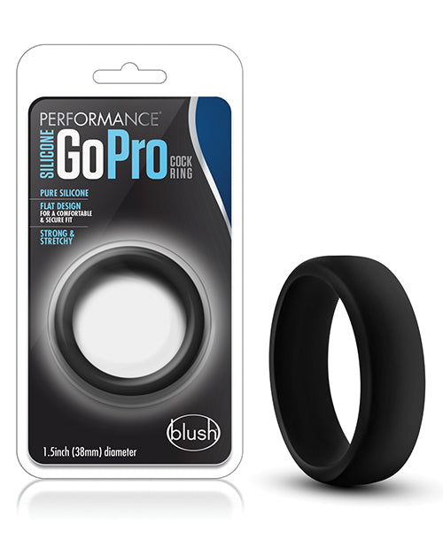 Blush Performance Silicone Go Pro Cock Ring - Black - LUST Depot