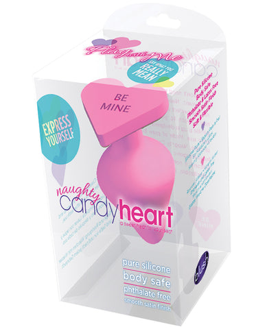 Blush Play With Me Naughty Candy Heart Be Mine Plug - Pink