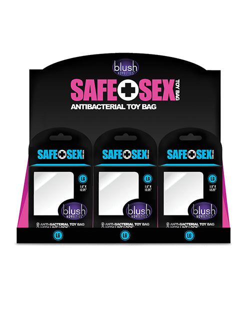 Blush Safe Sex Antibacterial Toy Bag Counter Display - Large Display Of 24 - LUST Depot