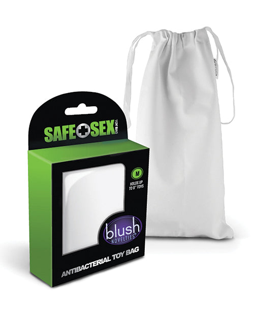 Blush Safe Sex Antibacterial Toy Bag Medium - White - LUST Depot