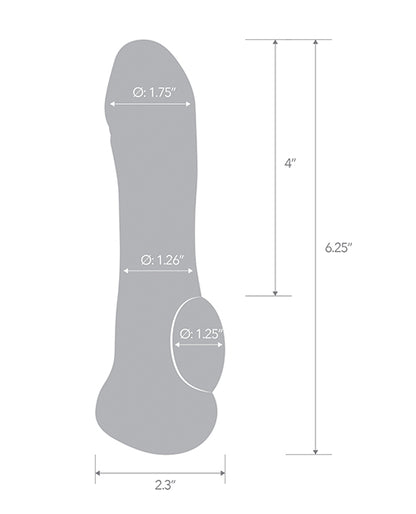 Blue Line C & B 6.25" Transparent Penis Enhancing Sleeve Extension - Clear - LUST Depot