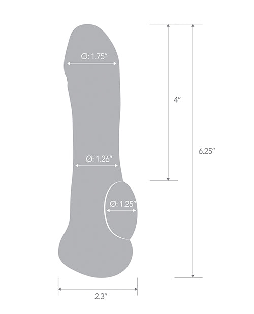 Blue Line C & B 6.25" Transparent Penis Enhancing Sleeve Extension - Clear - LUST Depot