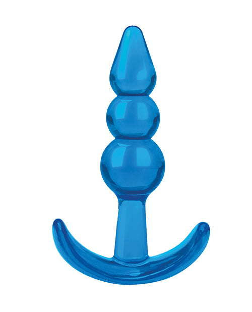 Blue Line C & B 3.75" Beginners Beaded Plug - Jelly Blue - LUST Depot