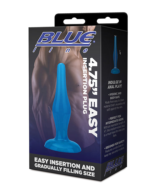 Blue Line C & B 4.75" Easy Insertion Plug - Jelly Blue - LUST Depot