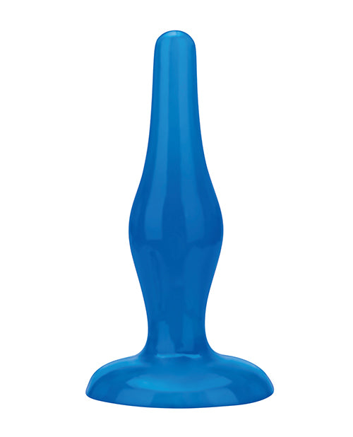 Blue Line C & B 4.75" Easy Insertion Plug - Jelly Blue - LUST Depot