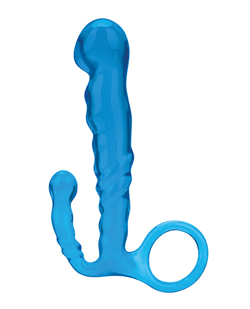 Blue Line C & B 4.5" Beginners Prostate Massager - Jelly Blue - LUST Depot