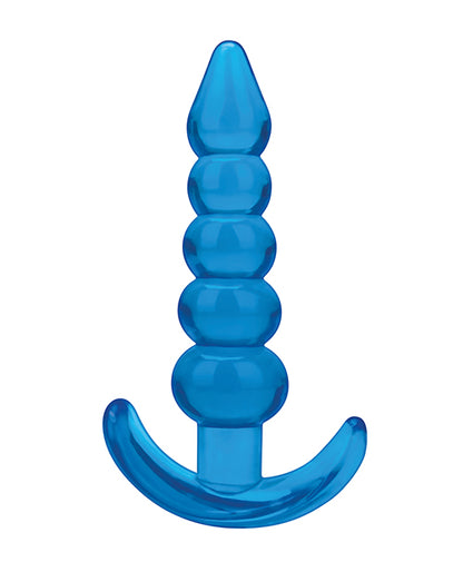 Blue Line C & B 4.5" Beaded Plug - Jelly Blue Medium - LUST Depot