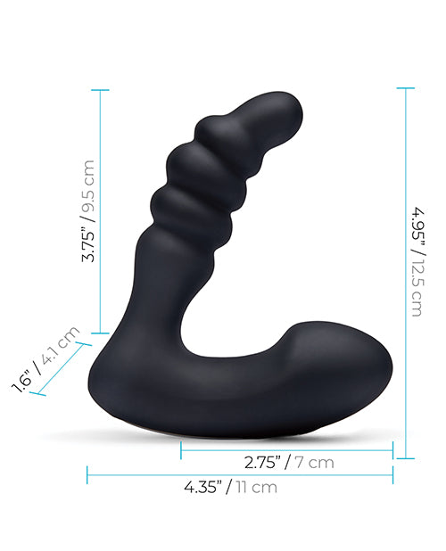 Blue Line Vibrating Prostate Prodder W-remote - Black - LUST Depot