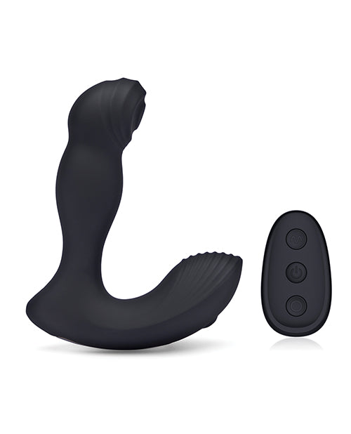 Blue Line Vibrating Prostate Thumper W-remote - Black - LUST Depot