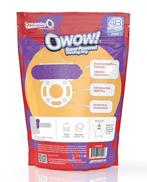 Screaming O 4b Owow - Grape - LUST Depot