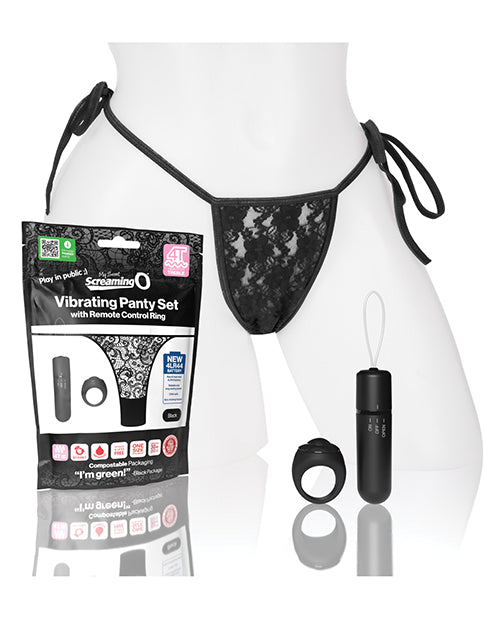 Screaming O My Secret 4t Panty Vibe W/remote  - Black - LUST Depot