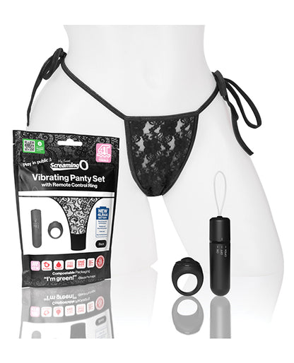 Screaming O My Secret 4t Panty Vibe W/remote  - Black - LUST Depot