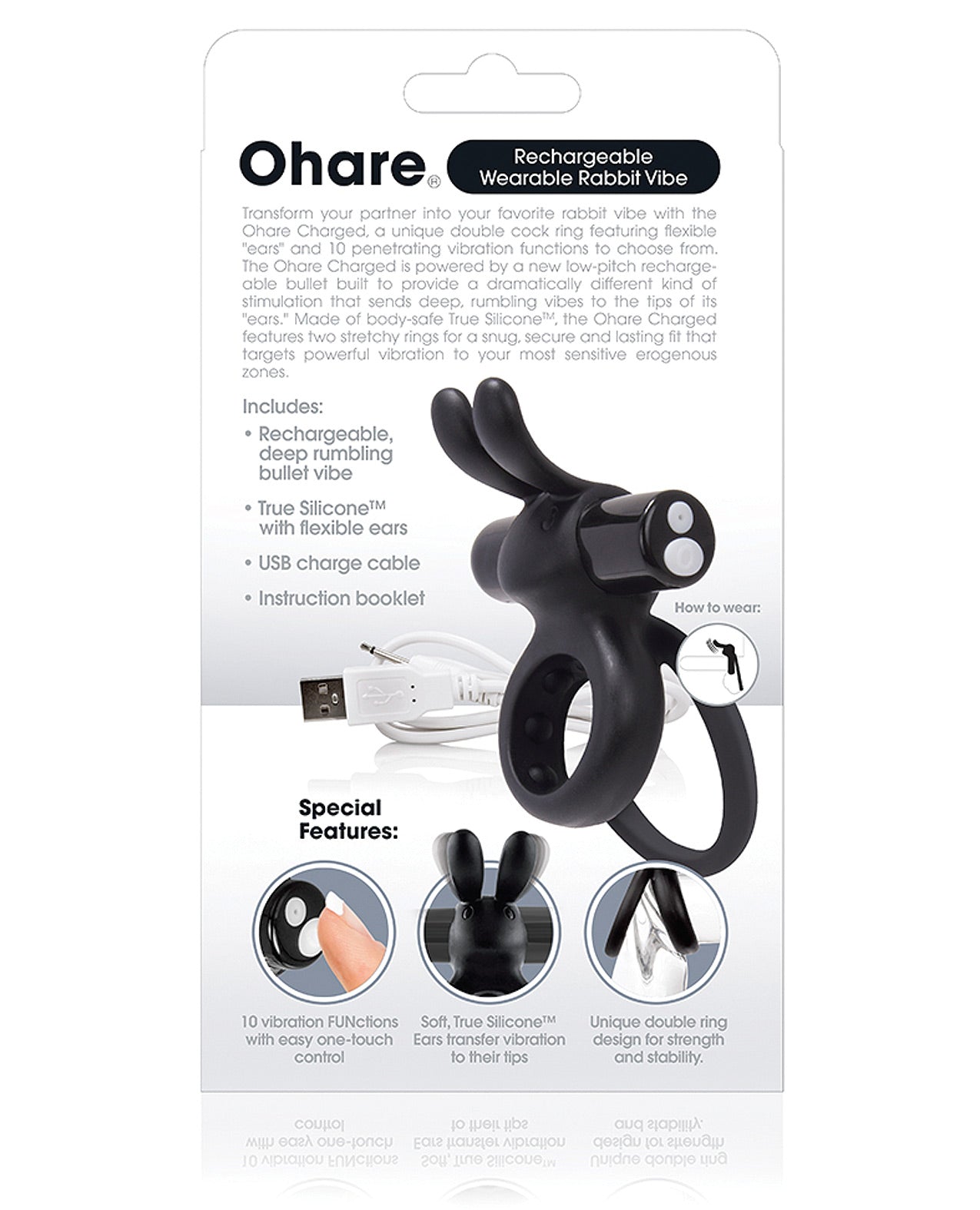 Screaming O Charged Ohare Vooom Mini Vibe - Black - LUST Depot