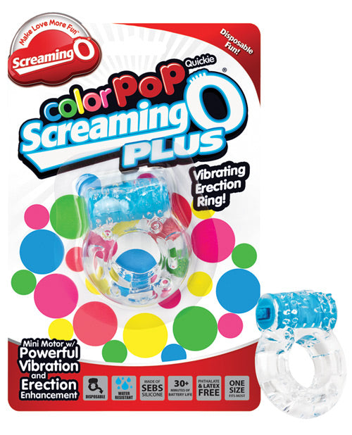 Screaming O Color Pop Quickie O Plus - Blue - LUST Depot