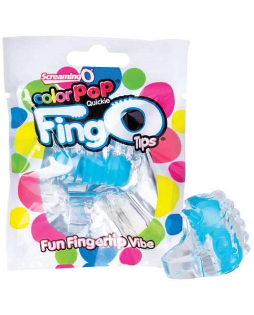 Screaming O Color Pop Fingo Tip - Blue - LUST Depot