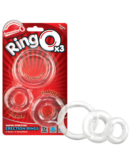 Screaming O Ringo - Clear Pack Of 3 - LUST Depot