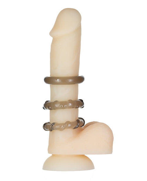 Got Big Dick 3 Pack Cock Rings - Black - LUST Depot