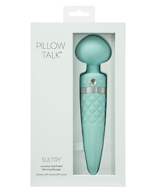 Pillow Talk Sultry Rotating Wand - Teal - LUST Depot