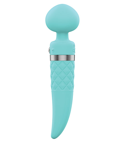 Pillow Talk Sultry Rotating Wand - Teal - LUST Depot