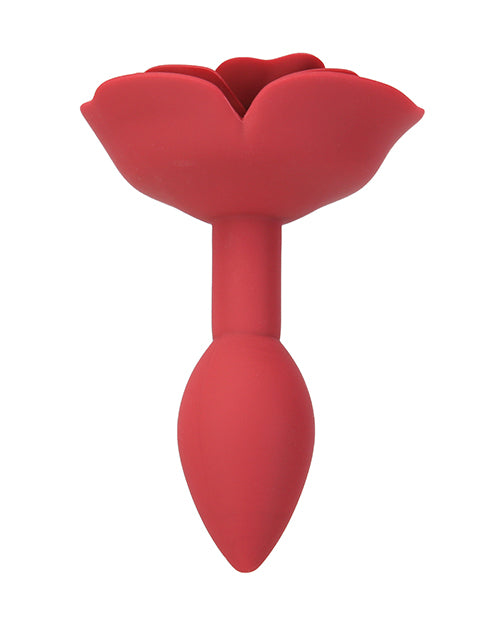 Lux Active Red Rose Silicone Anal Plug - LUST Depot