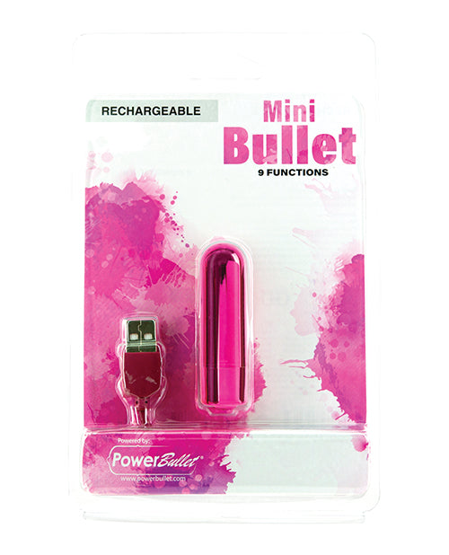 Mini Bullet Rechargeable Bullet - 9 Functions Pink - LUST Depot