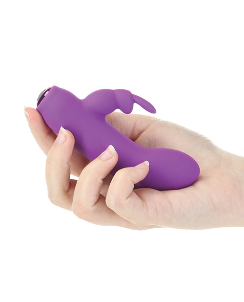 Alice's Bunny Rechargeable Bullet W-rabbit Sleeve - 10 Functions Purple - LUST Depot