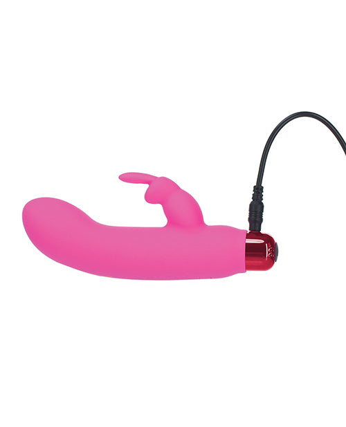 Alice's Bunny Rechargeable Bullet W-rabbit Sleeve - 10 Functions Pink - LUST Depot