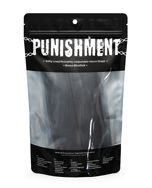 Punishment Thigh To Wrist Restraints - LUST Depot