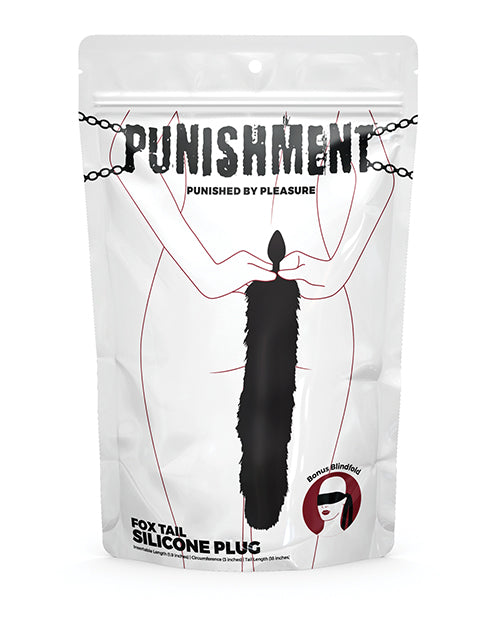 Punishment Fox Tail Plug - Black - LUST Depot