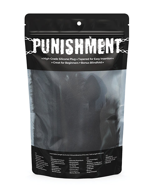 Punishment Fox Tail Plug - Black - LUST Depot