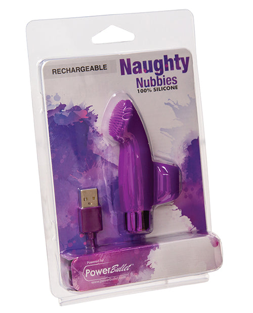 Naughty Nubbies Rechargeable - Purple - LUST Depot