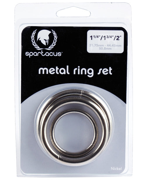 Spartacus Metal Ring Set - Pack Of 3 - LUST Depot