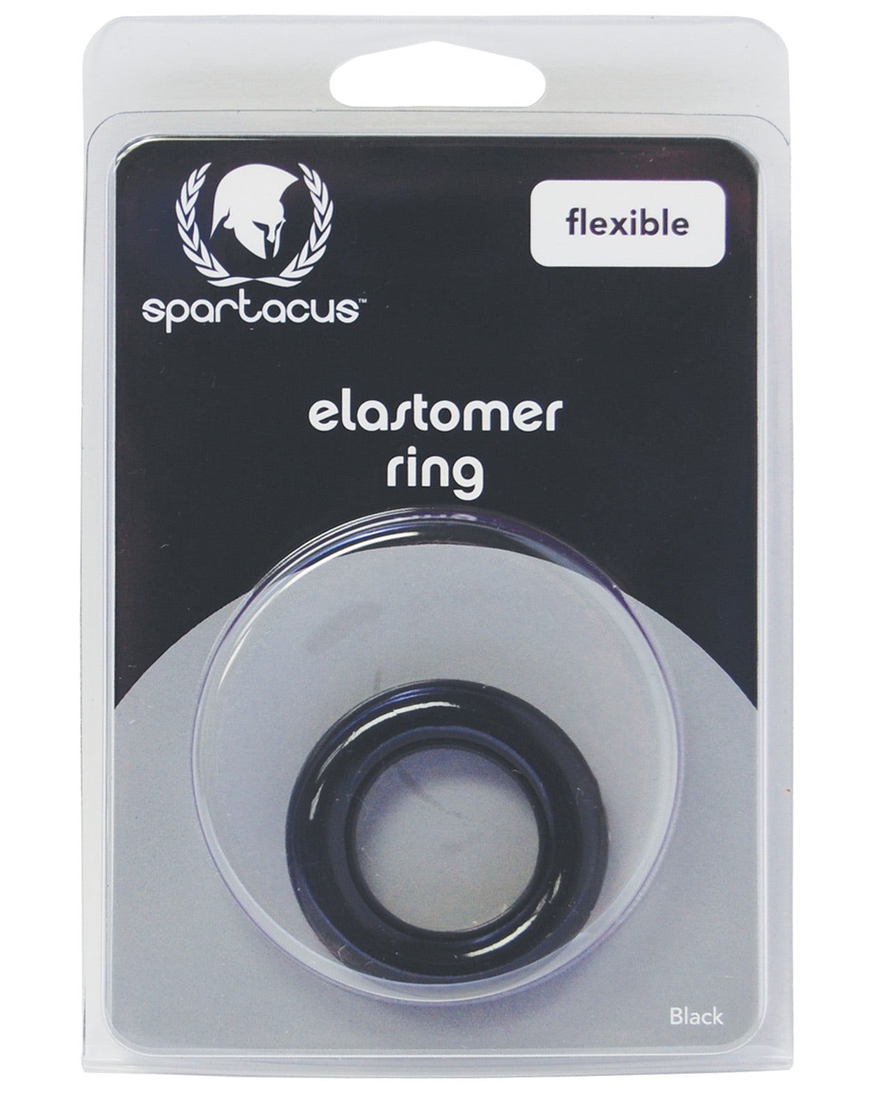 Spartacus Elastomer Relaxed Fit Cock Ring - Black - LUST Depot