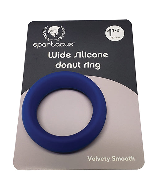 Spartacus 1.5" Wide Silicone Donut Ring - Blue - LUST Depot