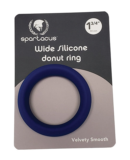 Spartacus 1.75" Wide Silicone Donut Ring - Blue - LUST Depot