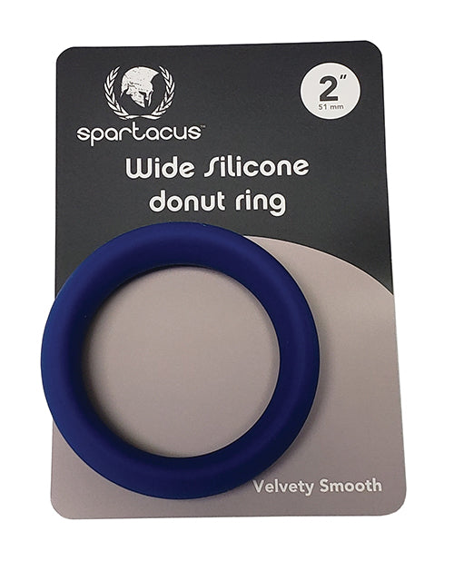 Spartacus 2" Wide Silicone Donut Ring - Blue - LUST Depot