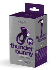 Vedo Thunder Rechargeable Dual Ring - Deep Purple