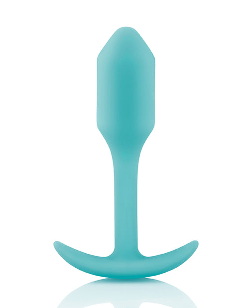 B-vibe Weighted Snug Plug 1 - 55 G Mint - LUST Depot